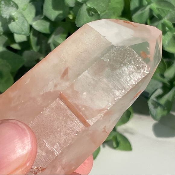 Tangerine Lemurian Quartz Crystal Point - Picture 6 of 17
